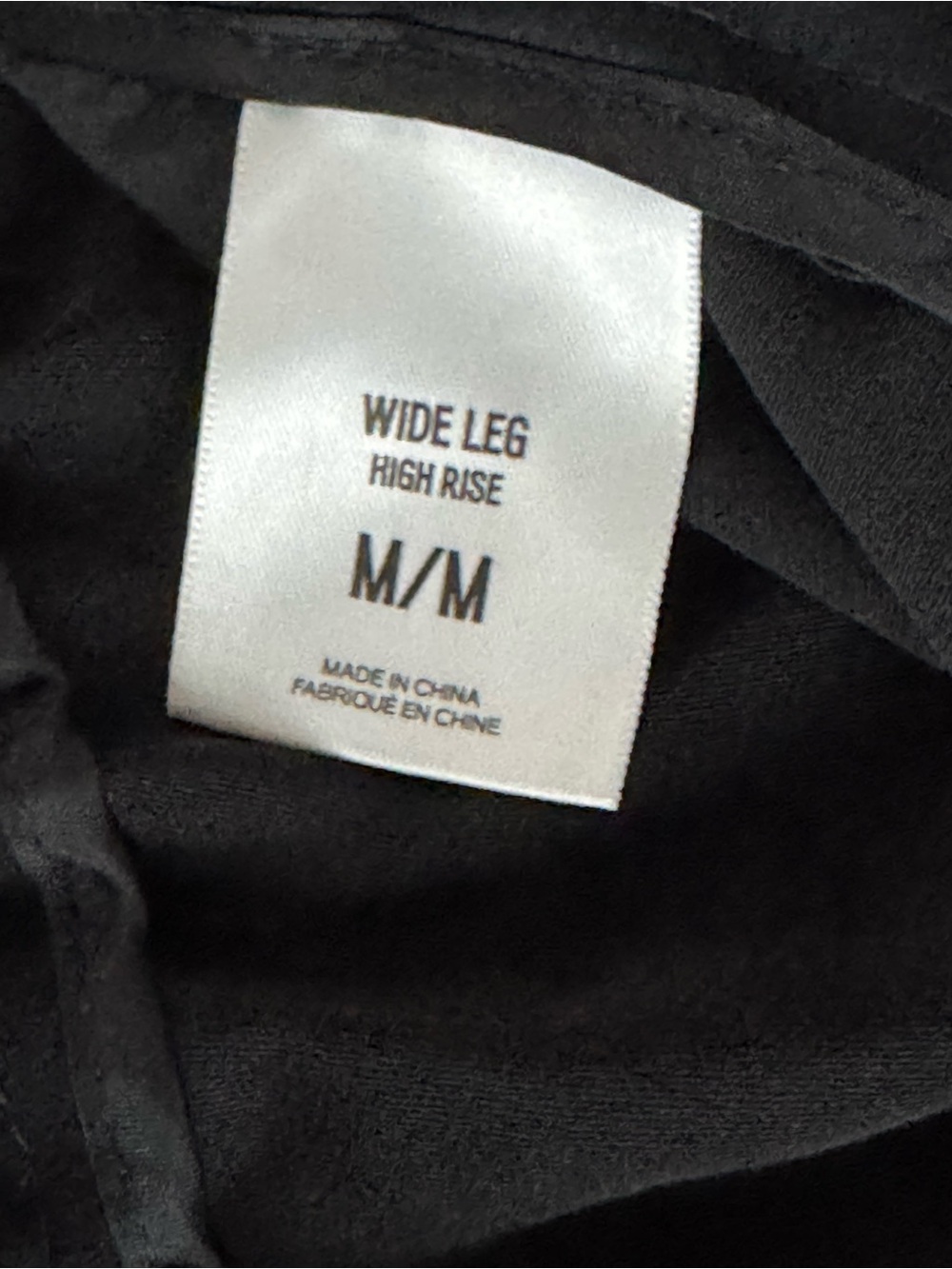Express Black High-Rise Wide-Leg Pants with Tie Waist - Picture 4 of 5